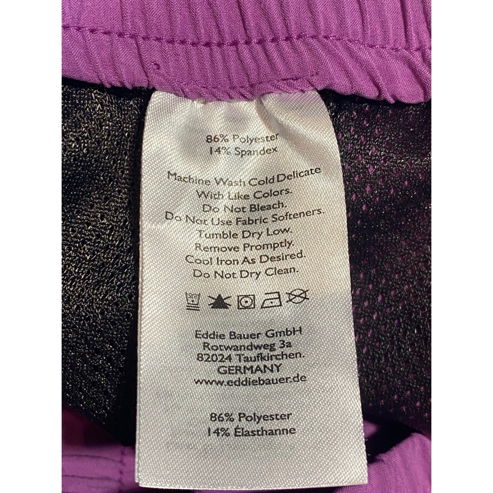 Eddie Bauer Womens Purple Active Shorts Drawstring Elastic Waist Pockets Small - Picture 8 of 8